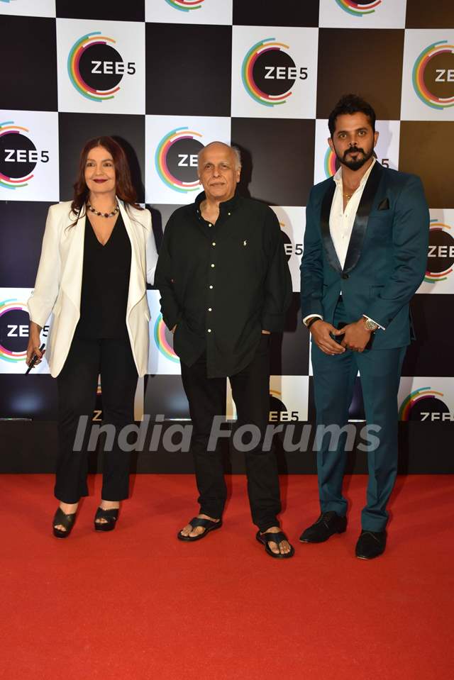 Pooja Bhatt, Mahesh Bhatt and Sreeshant snapped at Zee5 Event
