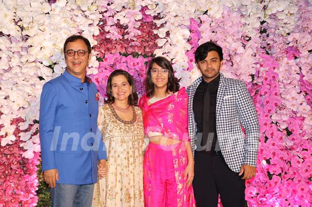 Vidhu Vinod Chopra and family at Ambani Wedding!