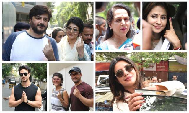 B-Town Celebs spotted casting vote