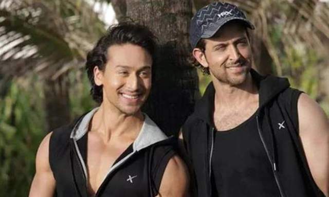 Tiger Shroff with Hrithik Roshan