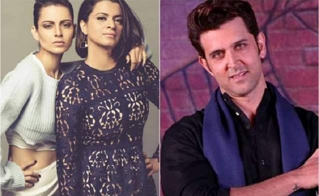 Rangoli Chandel lashes out at Hrithik Roshan