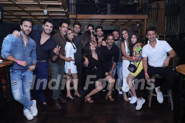 The celebrities gang snapped at Anita Hassanandani and Pearl Puri's song launch
