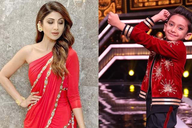 Shilpa Shetty and Saksham from Super Dancer 3