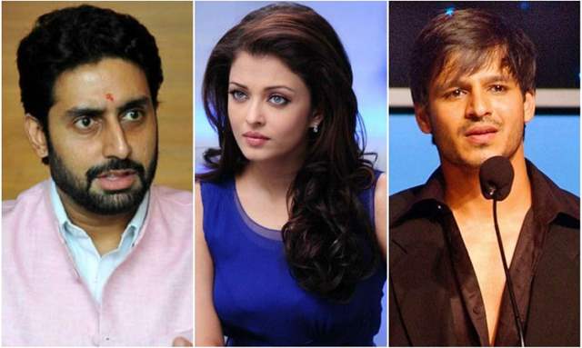 Aishwarya calms Abhishek on Vivek's offensive tweet