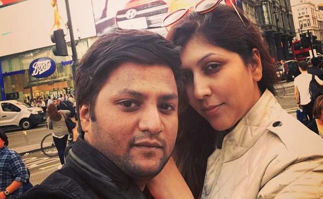 Producer Nikhil Namit with his wife