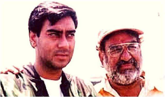 Ajay Devgn with his father Veeru Devgn