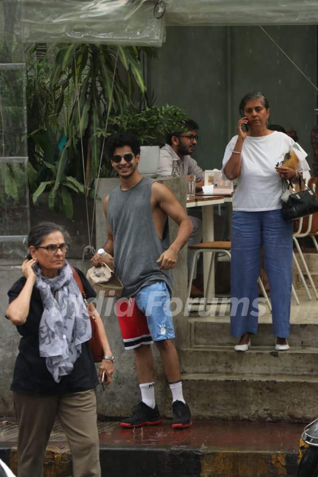 Ishaan Khattar snapped around the town