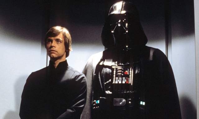 Luke Skywalker and Darth Vader