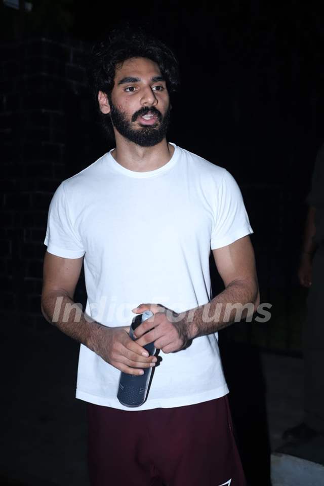 Aahan Shetty spotted around the town!