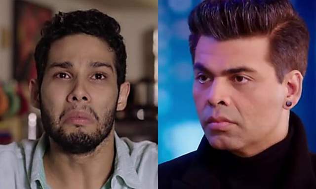 Siddhant Chaturvedi and Karan Johar