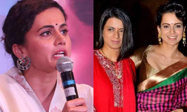 Taapsee Pannu reacts to Kangana Ranaut’s sister Rangoli’s ‘sasti copy’ comment