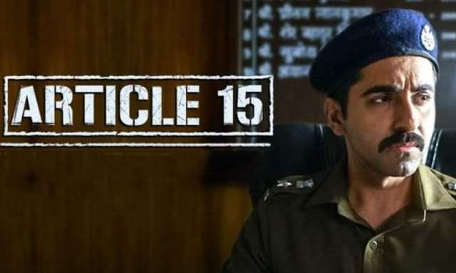 Article 15 features Ayushmann Khurrana 