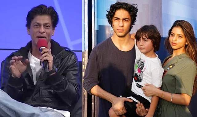 SRK with kids Aryan, Suhana and AbRam