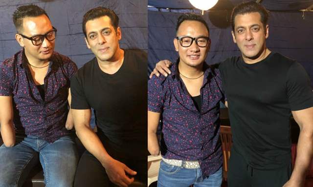 Salman Khan with Thupten Tsering