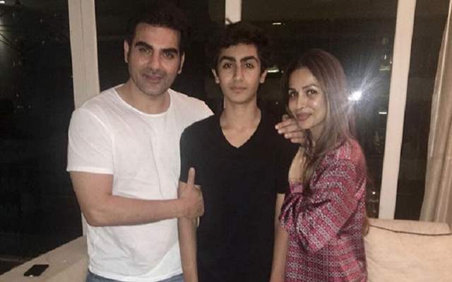 Arbaaz and Malaika with son Arhaan