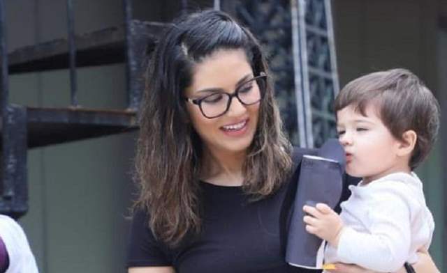 Sunny Leone with son Asher