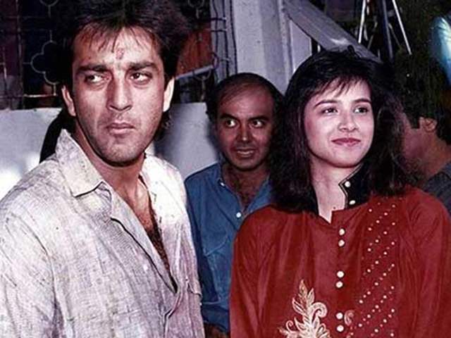 Sanjay Dutt with his first wife Richa Sharma