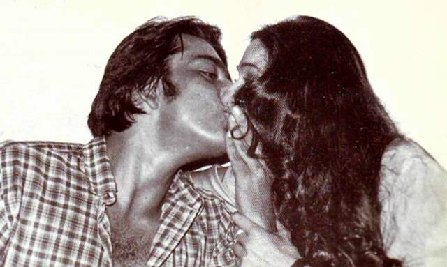 Sanjay Dutt with then girlfriend Tina Munim