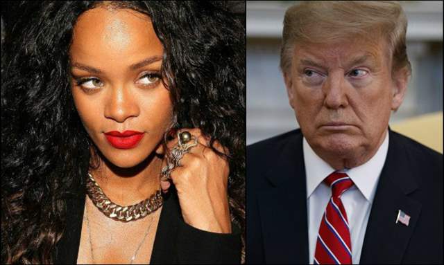 Rihanna and Donald Trump
