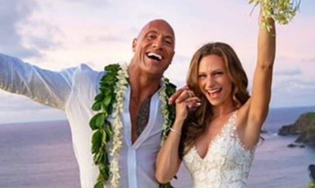 Dwayne Johnson aka Rock & Laura Hashion