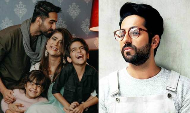 ayushmann khurrana with his kids