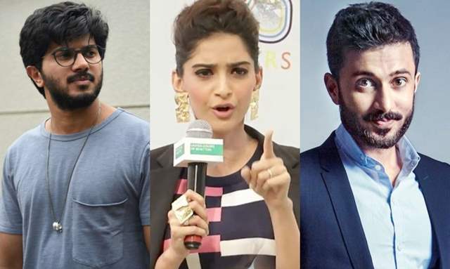 sonam kapoor anand ahuja and dulquer salmaan