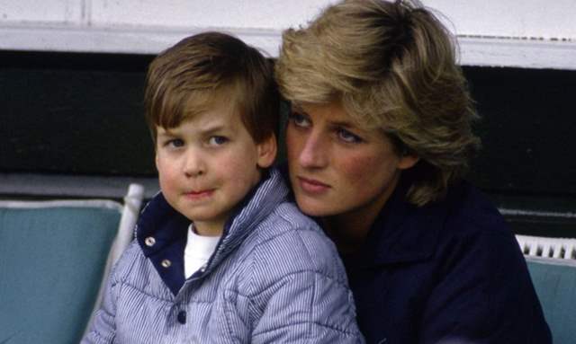 Princess Diana with Prince William 