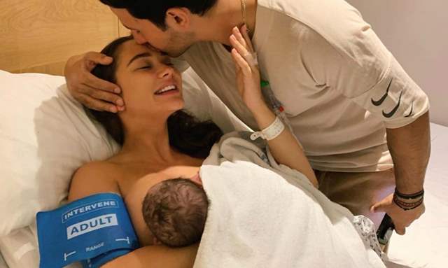 amy jackson delivers a baby boy