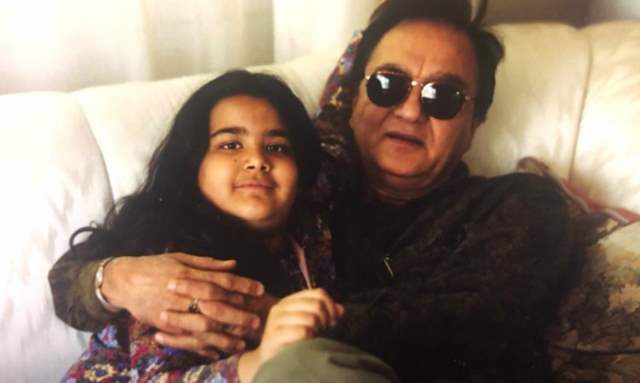 trishala with her grandfather sunil dutt