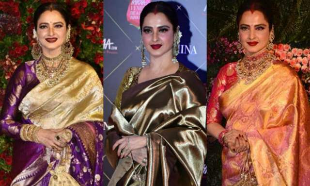 Rekha's most captivating looks in saree