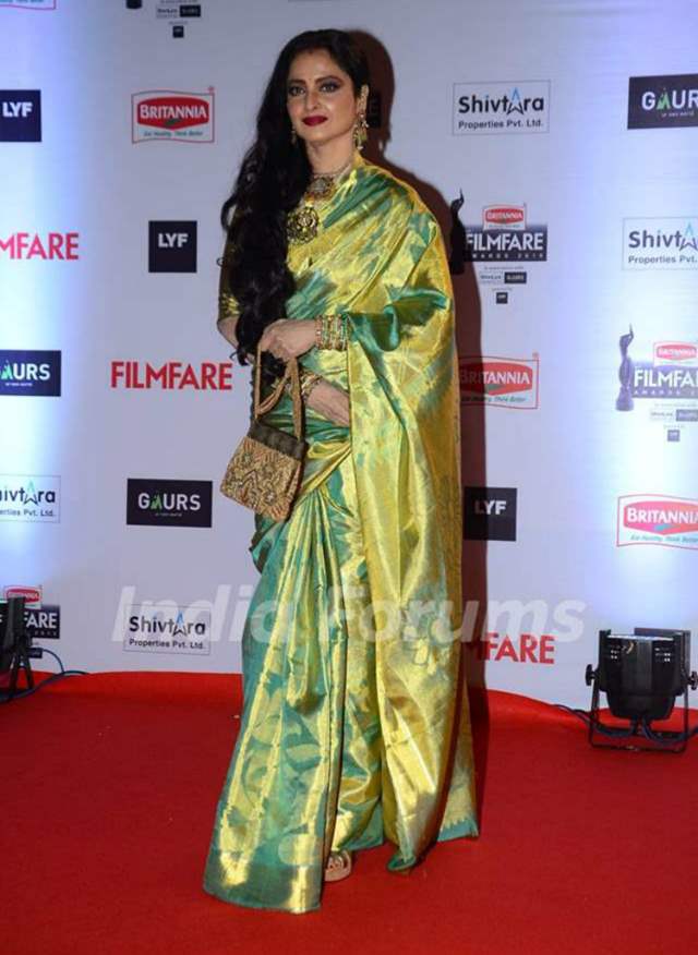 Celebrating Rekha and her love for extravagant silk sarees on her birthday  today!