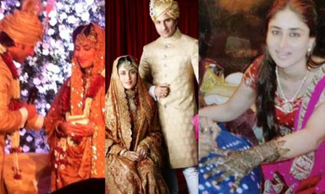 Happy Anniversary Kareena Kapoor Saif Ali Khan Unseen Pictures From Their Royal Wedding