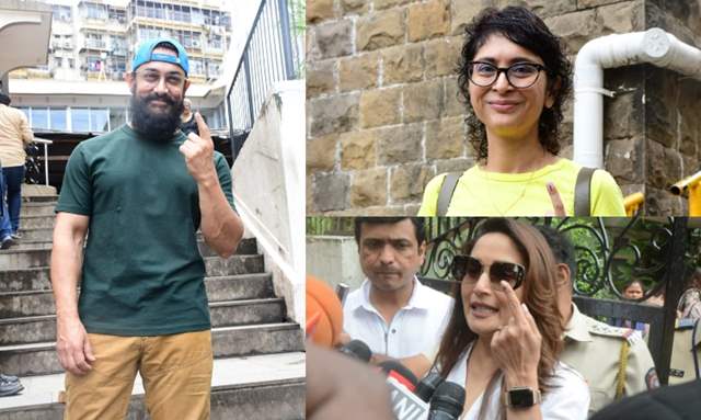 Aamir Khan, Kiran Rao, Madhuri Dixit