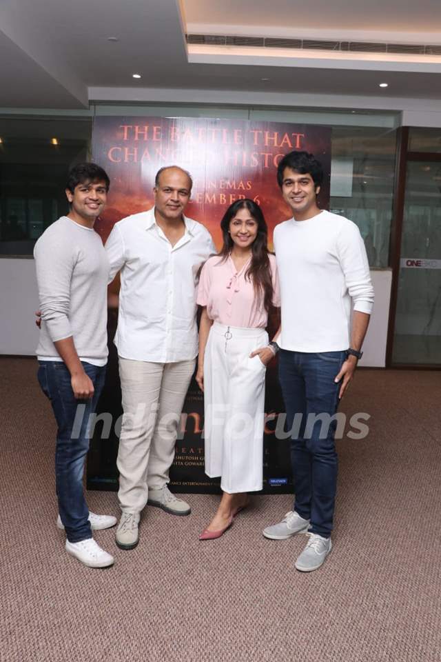 Ashutosh Gowariker and Sunita Gowariker attend Panipat's trailer launch with their sons!
