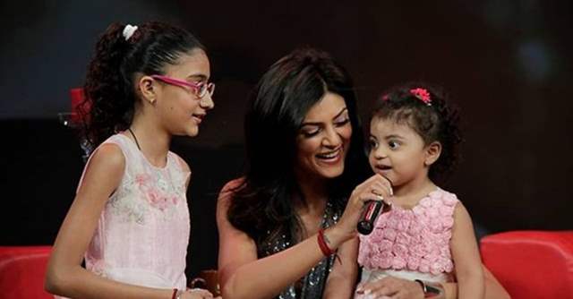 sushmita sen with daughters