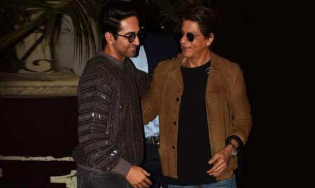 Ayushmann Khurrana and Shah Rukh Khan