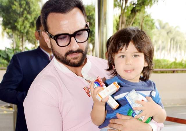 Saif Ali Khan and Taimur Ali Khan