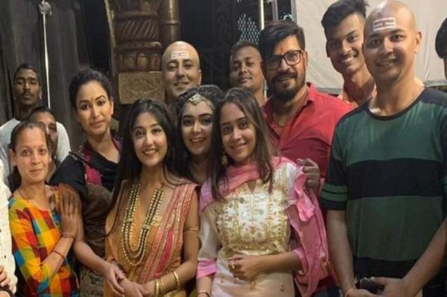 Aasiya Kazi on the sets of Tenali Rama