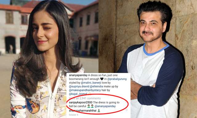 Ananya Panday and Sanjay Kapoor