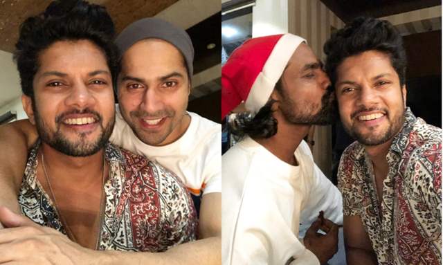 Sushant Pujari with Remo D’Souza and Varun Dhawan