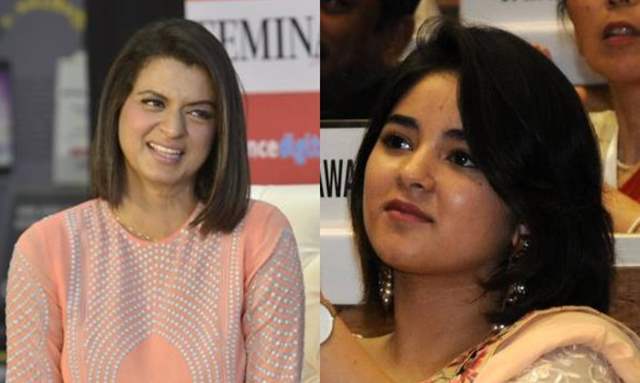 Rangoli Chandel and Zaira Wasim