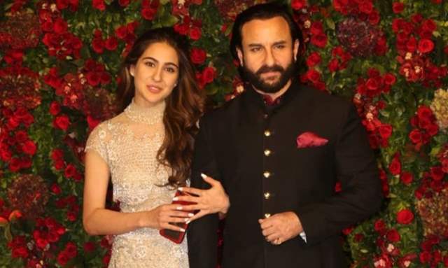 Sara Ali Khan with father Saif Ali Khan 