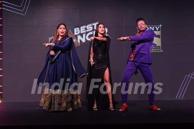 Geeta Kapur, Malaika Arora, Terence Lewis during the launch of India's Best Dancer