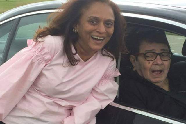 Krutika Desai with her husband