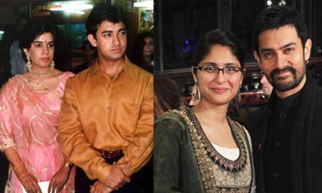 Aamir Khan, Reena Dutta and Kiran Rao 