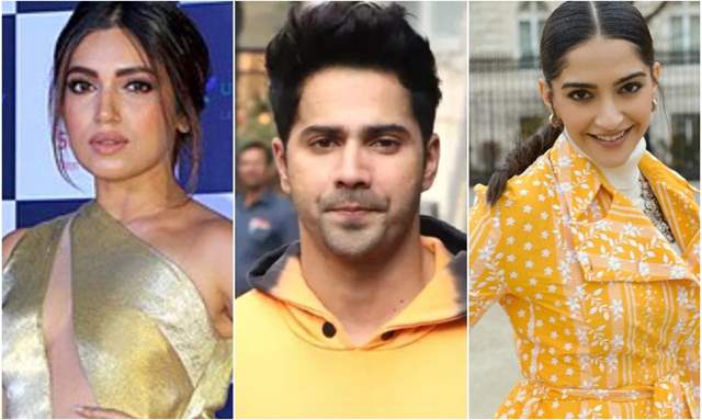 Bhumi Pednekar, Varun Dhawan, Sonam Kapoor