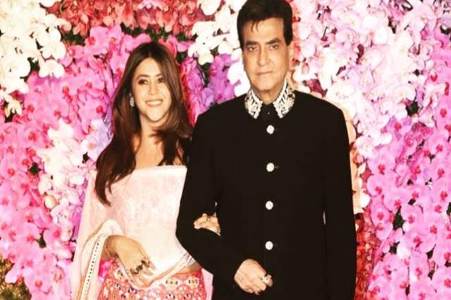 Ekta Kapoor with father Jeetendra