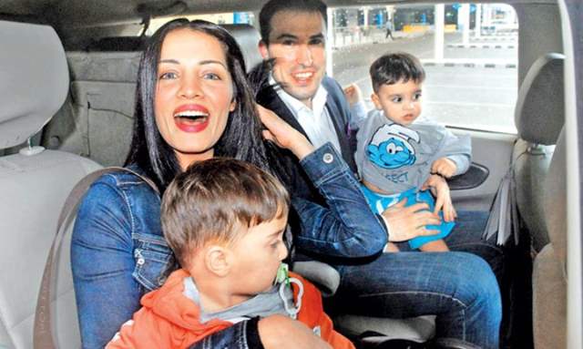Cilena Jaitly with her family