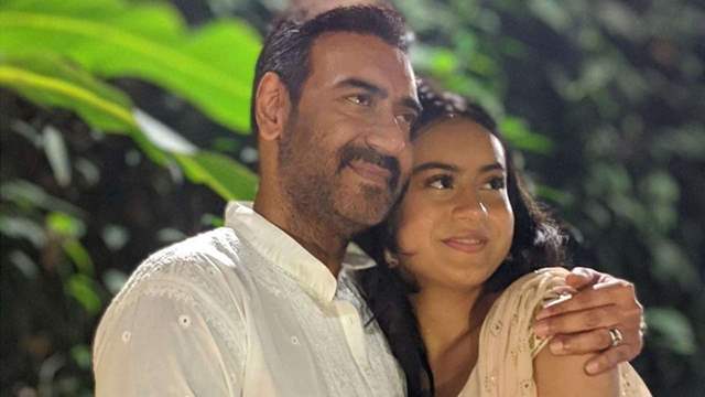 ajay with daughter nysa