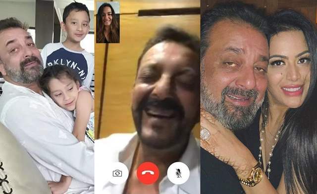 Sanjay Dutt with his Kids